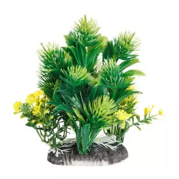 AquaFantasy Декор для аквариумов Композиция из пластиковых растений, 7x5x10 см