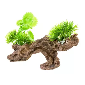 AquaFantasy Коряга с травой 19*8*9см