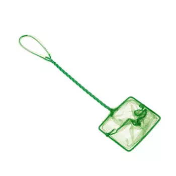 AquaFantasy Сачок для пресноводных и морских аквариумов, 10х7,5 см, длина ручки 25 см