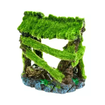 AquaFantasy Укрытие с мхом 13*10*14 см