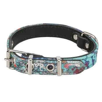 Аркон Ошейник для собак Мозаика, черно-синий, 16 мм