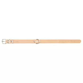 Аркон Ошейник для собак кожаный, обхват шеи 52-70 см, ширина 3,5 см, бежевый