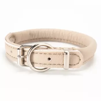 Аркон Ошейник круглый для кошек и собак мелких пород Candy, обхват шеи 21-29 см, бежевый