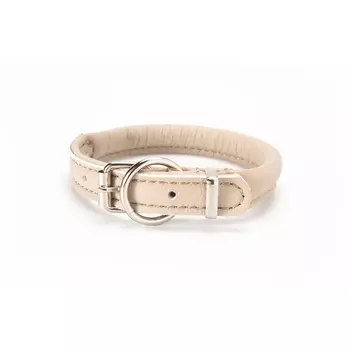 Аркон Ошейник круглый для кошек и собак мелких пород Candy, обхват шеи 27-35 см, бежевый