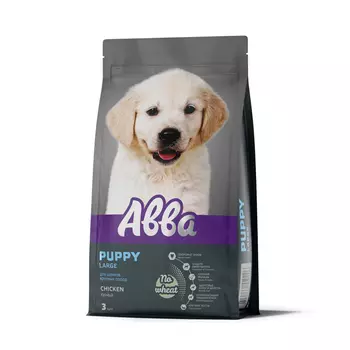 АВВА Puppy Large Сухой корм для щенков крупных пород, с курицей, 3 кг
