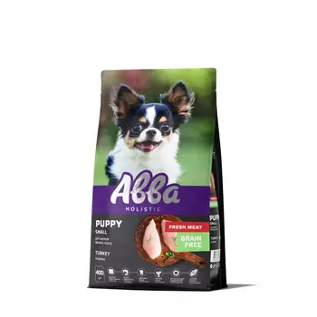АВВА Puppy Сухой корм на основе свежего мяса для щенков мелких пород, с индейкой, 400 гр.