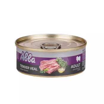 АВВА Adult Влажный корм (консервы) для взрослых собак мелких пород, с нежной телятиной, 100 гр.