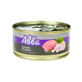 Aвва Консервы для щенков Цыпленок и индейка, 100г
