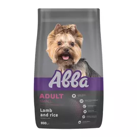 Aвва Premium Adult Small Сухой корм для собак мелких пород старше 1 года, с ягненком и рисом, 800 гр.