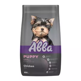 Aвва Premium Puppy Small корм для щенков мелких пород, с курицей, 800 г