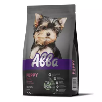 АВВА Puppy Small Сухой корм для щенков мелких пород, с курицей, 1,5 кг