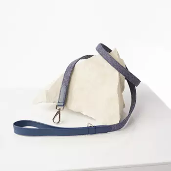 Barq Кожаный поводок - Tesoro Leash, XS-S, 150см, Синий индиго