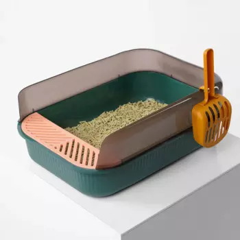 Barq Туалет с бортом для кошек - Sotto, Изумруд