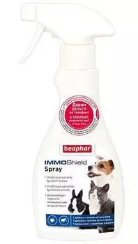 Beaphar IMMO Shield Spray спрей для кошек, собак всех пород, грызунов от блох и клещей, 250мл