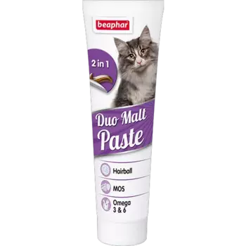 Beaphar Паста Duo Malt для выведения шерсти для кошек, 100г