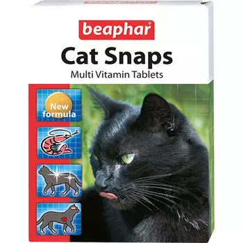 Beaphar Витамины для кошек Cat snaps 75т