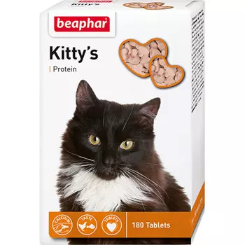 Beaphar Витамины для кошек Kittys+Protein 180т