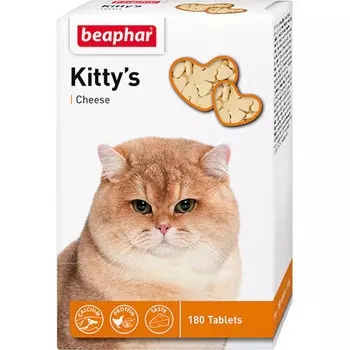 Beaphar Витамины для кошек с сыром Kittys+Cheese 180т