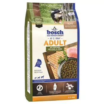 Bosch Adult с птицей и просом сухой корм для собак 1 кг