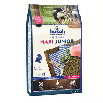 Bosch Junior Maxi корм для щенков гигантских и крупных пород (весом свыше 25 кг), 3 кг