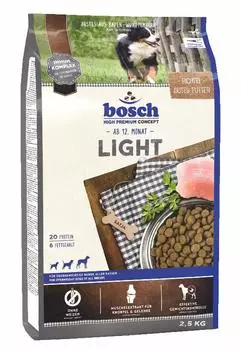 Bosch Light корм для собак , склонных к полноте, и с избыточным весом, 2,5 кг