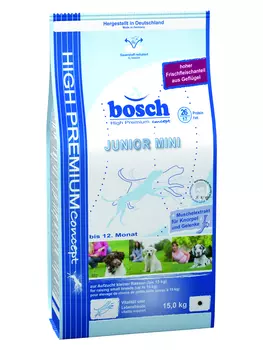 Bosch Mini Junior корм для щенков мелких пород, 15 кг