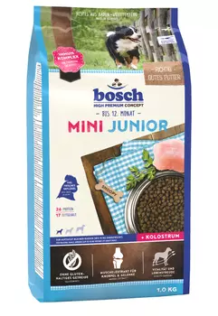 Bosch Mini Junior корм для щенков мелких пород, 1 кг