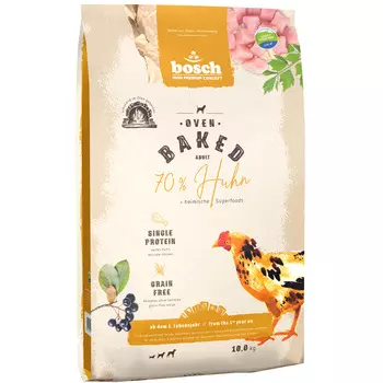 Bosch Oven Baked ADULT Запеченный с курицей сухой корм для взрослых собак, 10кг