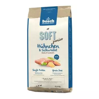 Bosch Soft Junior корм для щенков, с курицей и бататом, 12,5 кг