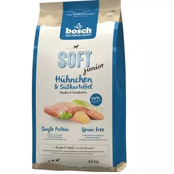 Bosch Soft Junior корм для щенков, с курицей и бататом, 1 кг