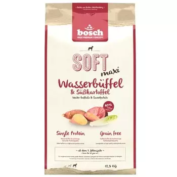 Bosch Soft Maxi с буйволом и бататом полувлажный корм для собак 12,5 кг