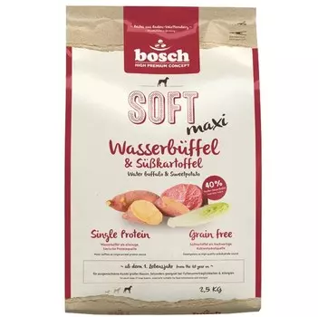 Bosch Soft Maxi с буйволом и бататом полувлажный корм для собак 2,5 кг