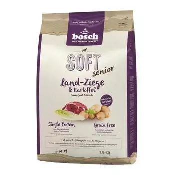 Bosch Soft Senior корм для возрастных собак, с козлятиной и картофелем, 2,5 кг