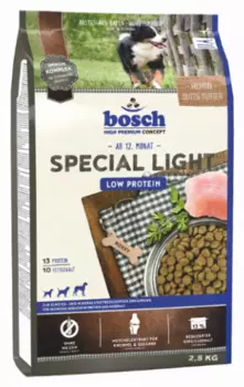 Bosch Special Light корм для собак с пониженным содержанием белка и минеральных веществ, 2,5 кг
