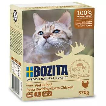 Bozita Влажный корм для кошек, с курицей в желе, 370 г