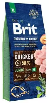 Brit Брит 15кг Premium by Nature Junior XL д/молодых собак гигантских пород