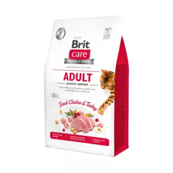 Brit Брит 2кг Care Cat GF Adult Activity Support для взрослых кошек Поддержка активности