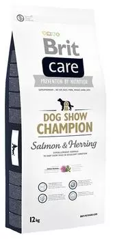 Brit Care Dog Show Champion для выставочных собак, лосось и сельдь с рисом