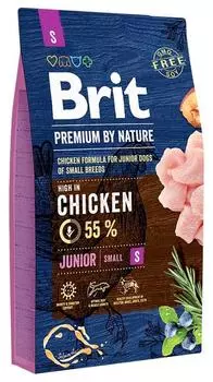 Brit Premium by Nature Junior S для молодых собак мелких пород