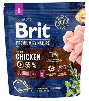 Brit Premium by Nature Junior S для молодых собак мелких пород