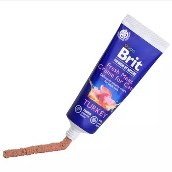 Brit premium by nature Паста из индюшки с печенью для кошек, 75г