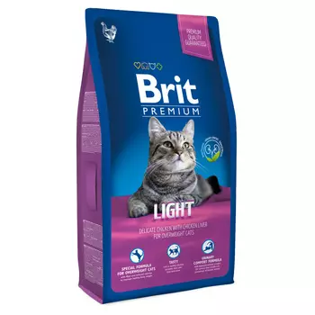 Brit Premium Cat Light курица и печень для кошек, склонных к излишнему весу