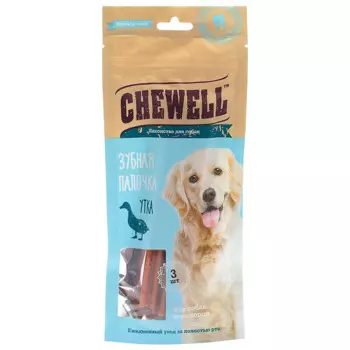Chewell Лакомство Дентал со вкусом утки для собак всех пород, 3 шт.
