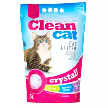 Clean Сat Crystall наполнитель для кошачьего туалета, силикагелевый, впитывающий, 5 л