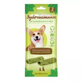 Деревенские лакомств Лакомство Авокадо для чистки зубов (2 шт., 35 гр.) для собак средних пород Зубочистики
