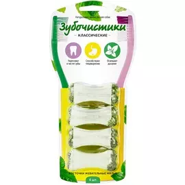 Деревенские лакомств Лакомство Косточки жевательные (4 шт.) для собак мелких и средних пород Зубочистики