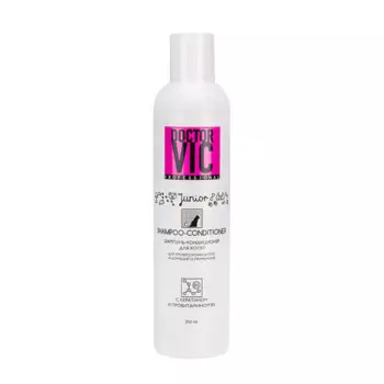 DOCTOR VIC Шампунь-кондиционер с кератином для котят 250мл