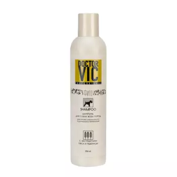 DOCTOR VIC Шампунь с экстрактами овса и пшеницы для собак 250мл