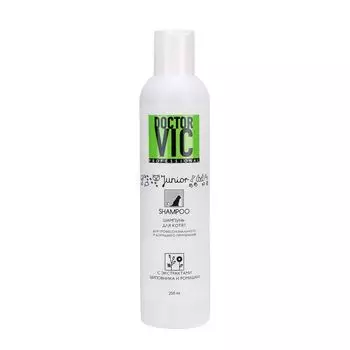 DOCTOR VIC Шампунь с экстрактами шиповника и ромашки для котят 250мл