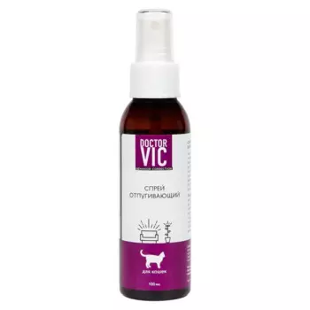 DOCTOR VIC Спрей-отпугиватель от порчи предметов для кошек, 100 мл